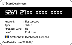 Card Details: 528929