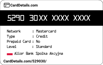 Card Details: 529030