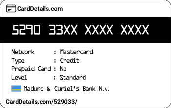 Card Details: 529033