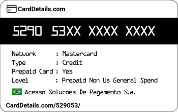 Card Details: 529053
