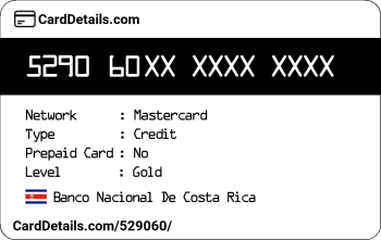 Card Details: 529060