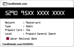 Card Details: 529095