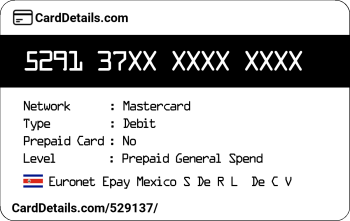 Card Details: 529137