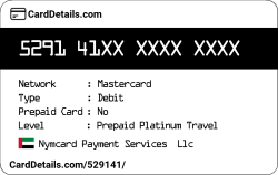 Card Details: 529141