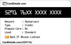Card Details: 529176