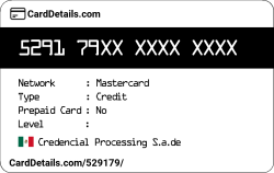 Card Details: 529179
