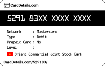 Card Details: 529183