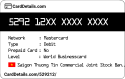 Card Details: 529212