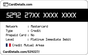 Card Details: 529227