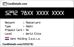 Card Details: 529278