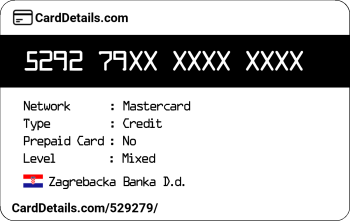 Card Details: 529279