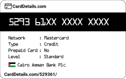 Card Details: 529361