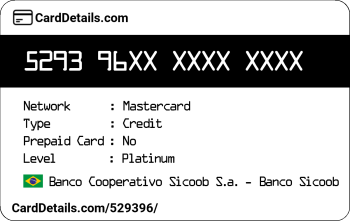 Card Details: 529396