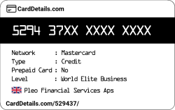 Card Details: 529437