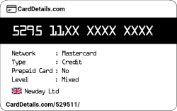 Card Details: 529511