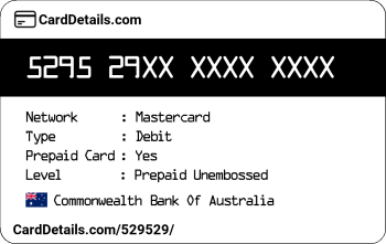 Card Details: 529529