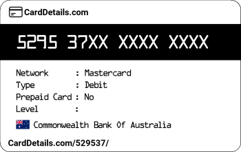 Card Details: 529537