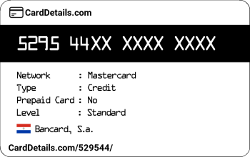 Card Details: 529544