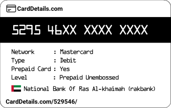 Card Details: 529546
