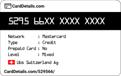 Card Details: 529566