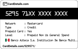 Card Details: 529571