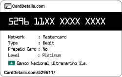 Card Details: 529611