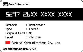 Card Details: 529726