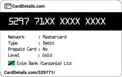 Card Details: 529771