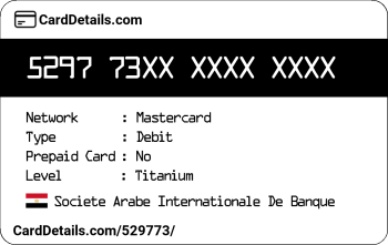 Card Details: 529773