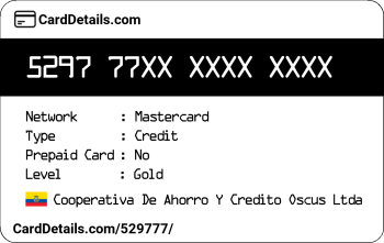 Card Details: 529777