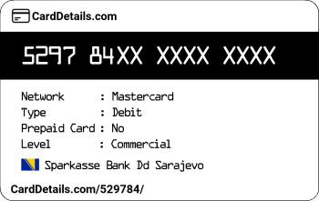 Card Details: 529784
