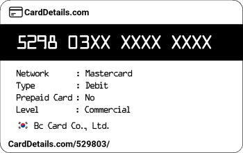 Card Details: 529803