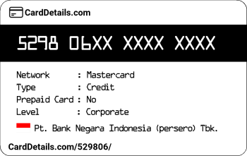 Card Details: 529806