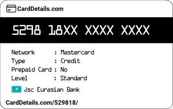 Card Details: 529818