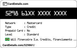 Card Details: 529861