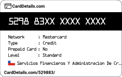 Card Details: 529883