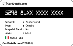 Card Details: 529886