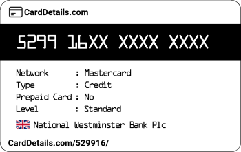 Card Details: 529916