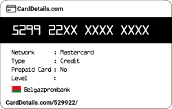 Card Details: 529922