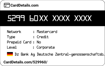 Card Details: 529960