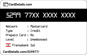 Card Details: 529977