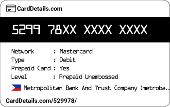 Card Details: 529978
