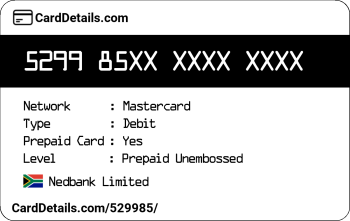 Card Details: 529985