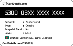 Card Details: 530003
