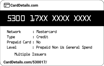 Card Details: 530017