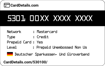 Card Details: 530100