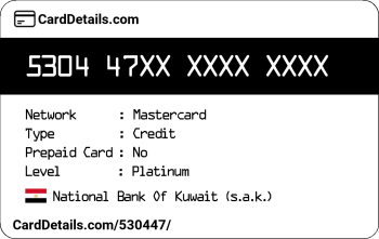 Card Details: 530447