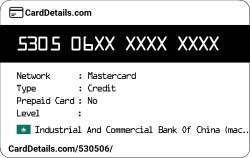 Card Details: 530506