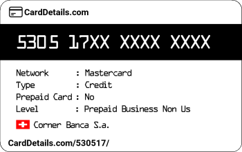 Card Details: 530517