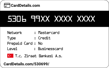 Card Details: 530699
